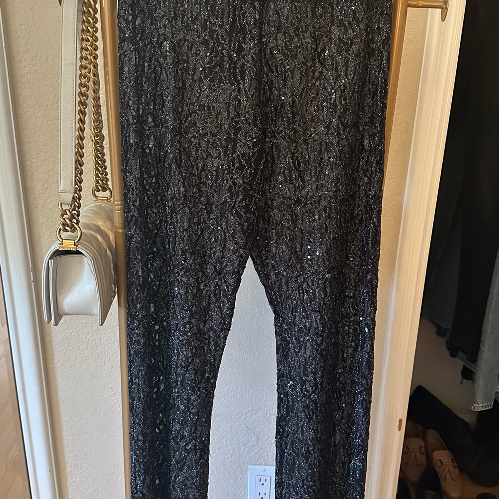 Sequin Black Pants